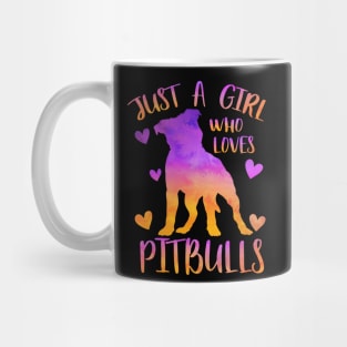 Just a girl who loves pitbulls Mug